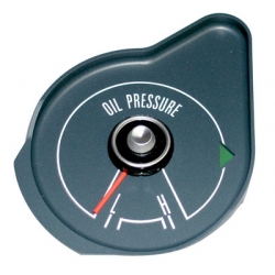 1969-70 MUSTANG OIL PRESSURE GAUGE WITHOUT TACH, Steel Grey Face.